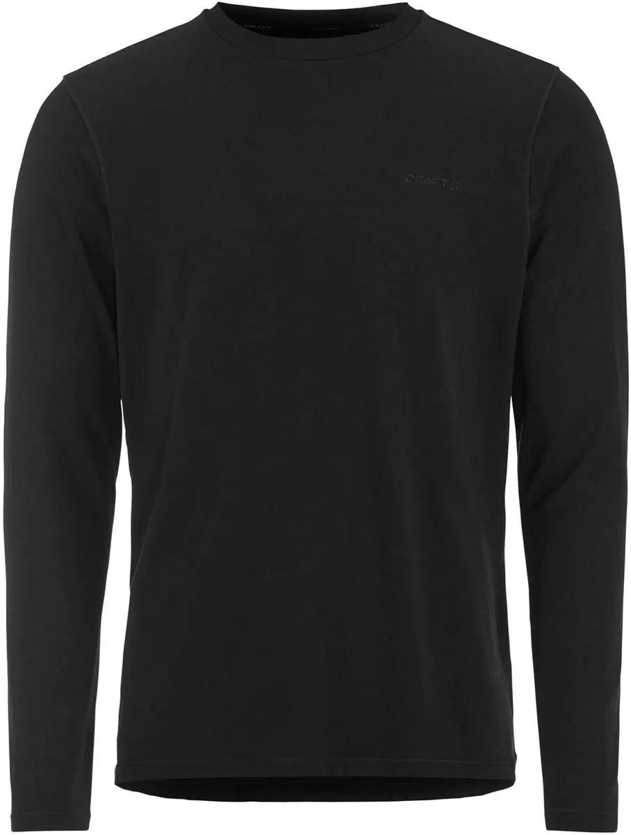 Craft Wool 95 LS Thermo Shirt Heren - Maat L - Zwart - afbeelding 2 van 5