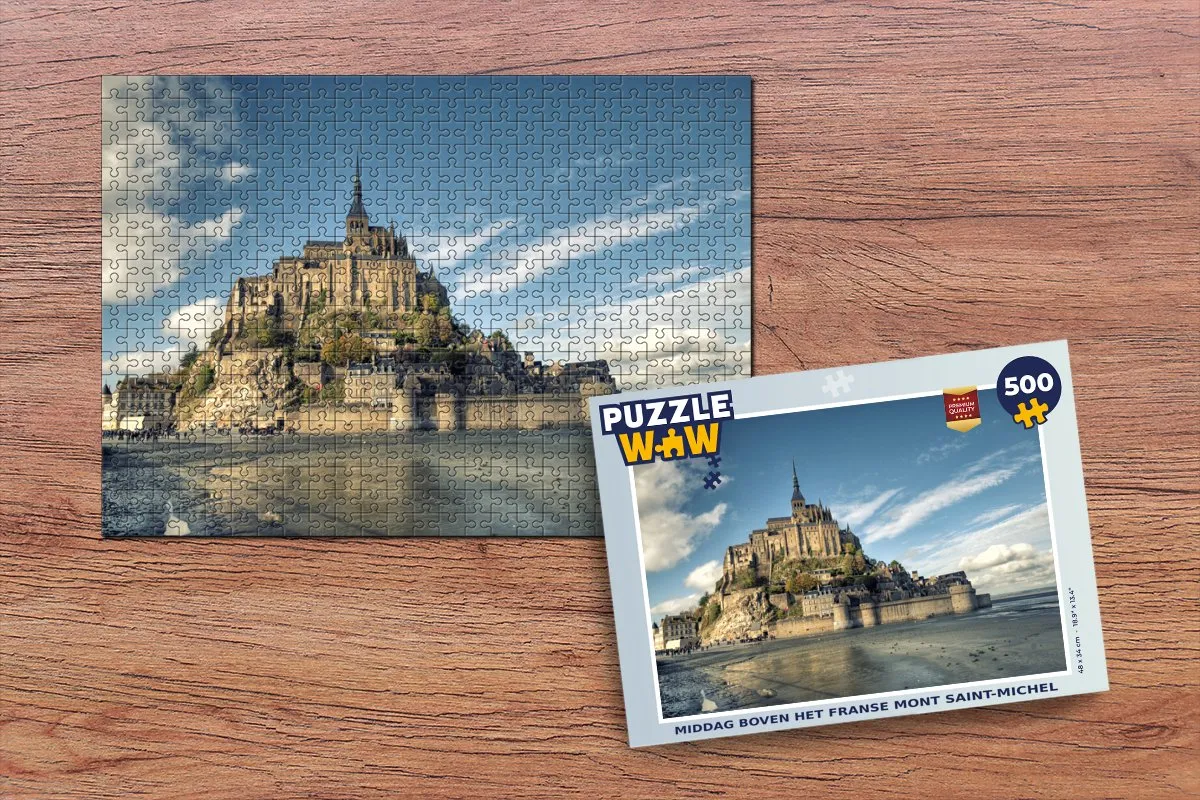 PuzzleWow Legpuzzel Kasteel Frankrijk 500 Stuks - Multicolor