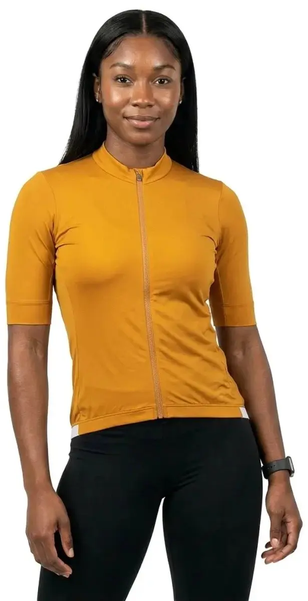Poc Thermal Lite Korte Mouw Wielertrui Oranje L Vrouw