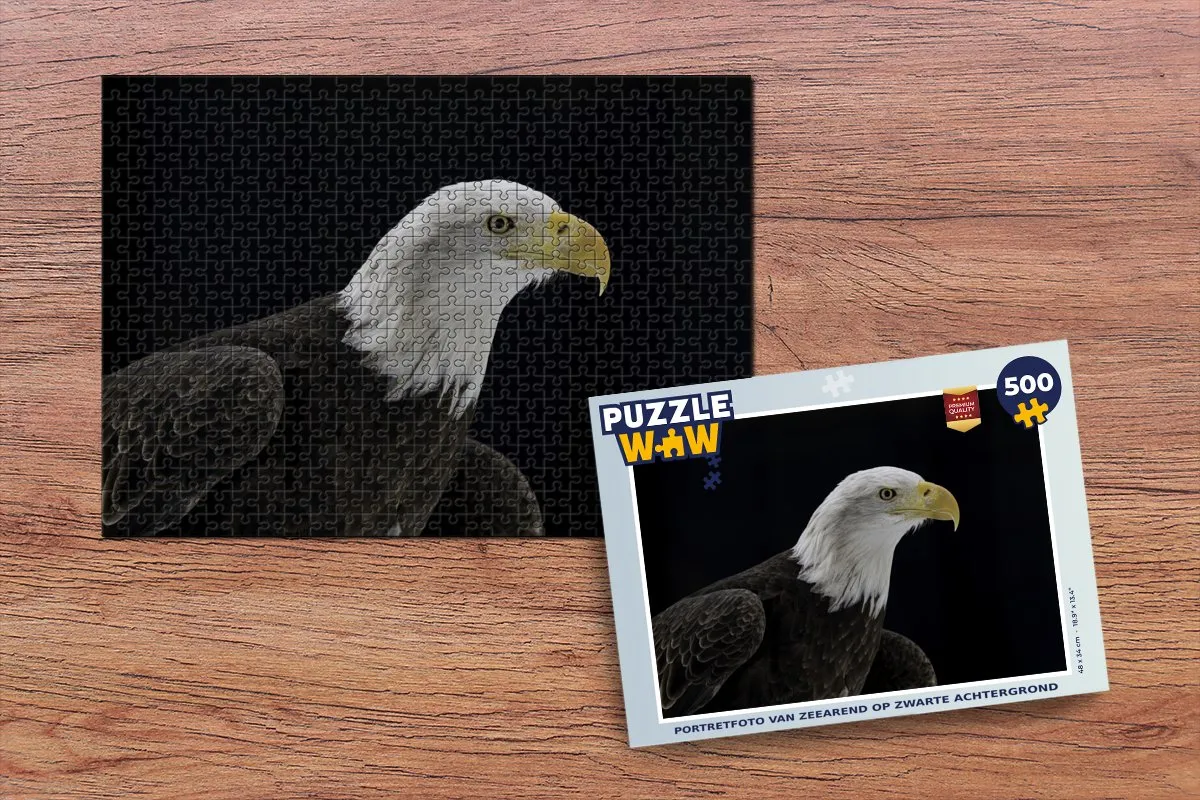 PuzzleWow Adelaar Vogel Legpuzzel 500 Stuks - Multicolor