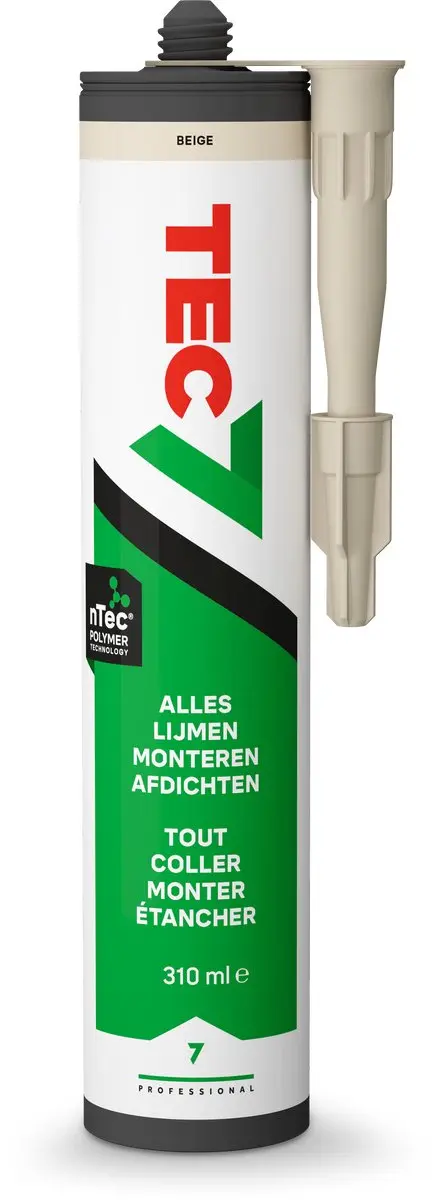 Tec7 Lijm 310ml - Beige