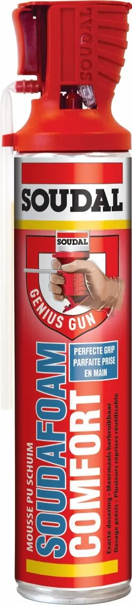 Soudal Soudafoam Comfort Hersluitbaar Genius Gun 600ml - afbeelding 3 van 6