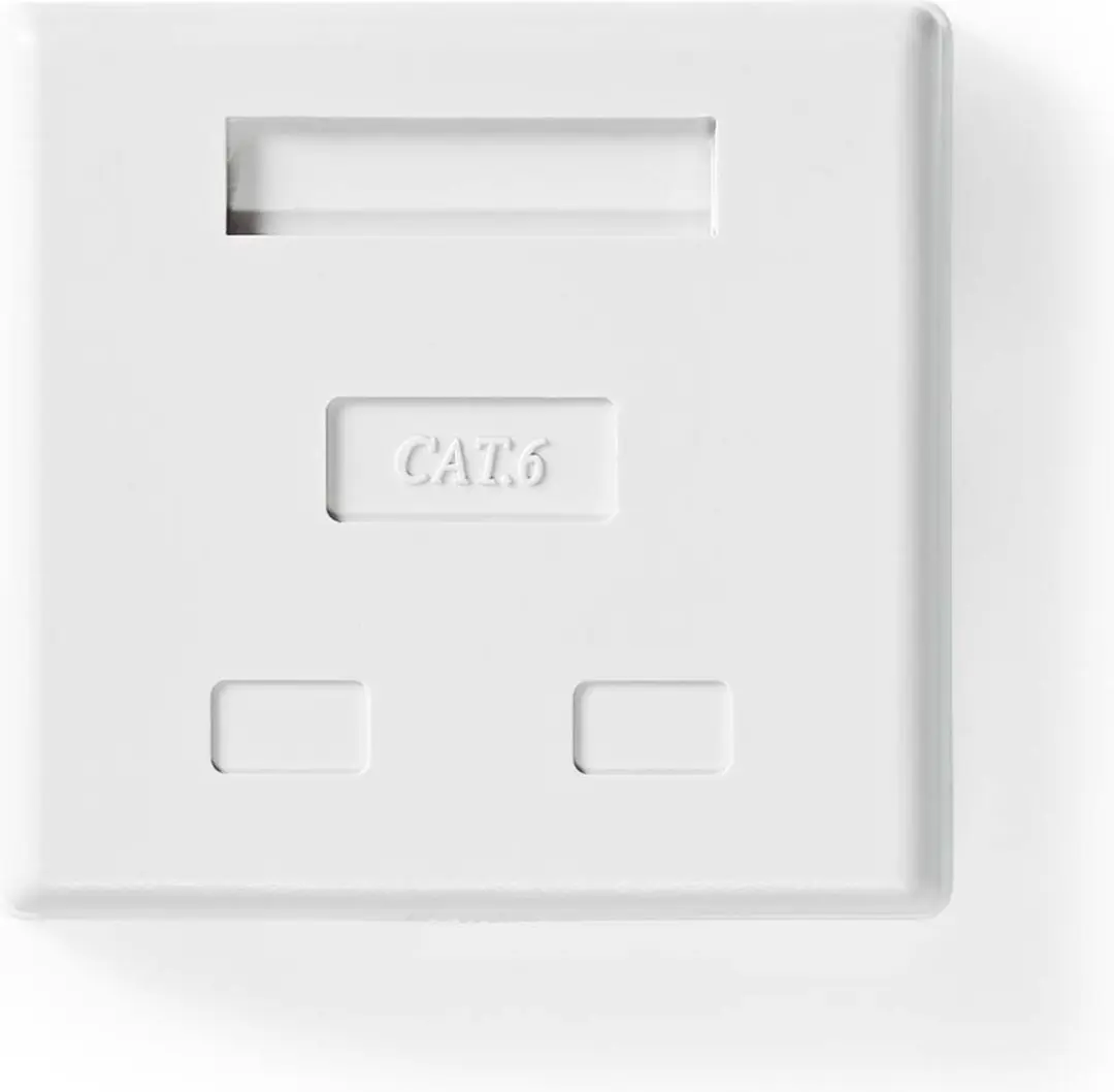 Nedis CAT6 Wanddoos 2 Poorten STP - Wit - afbeelding 4 van 6