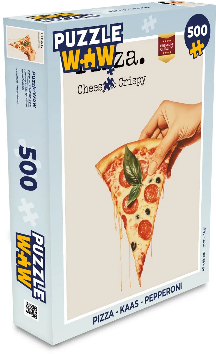 PuzzleWow Pizza Legpuzzel 500 Stuks
