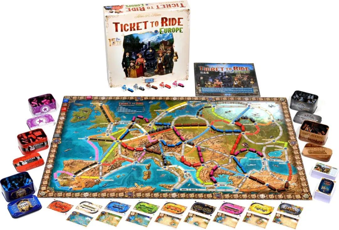 Days of Wonder Ticket to Ride Europe 15th Anniversary Bordspel