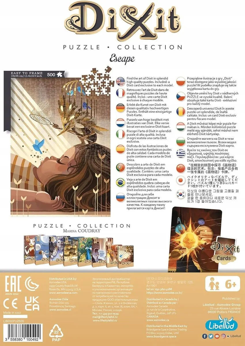 Libellud Escape 500-delige Legpuzzel - Dixit Kaart