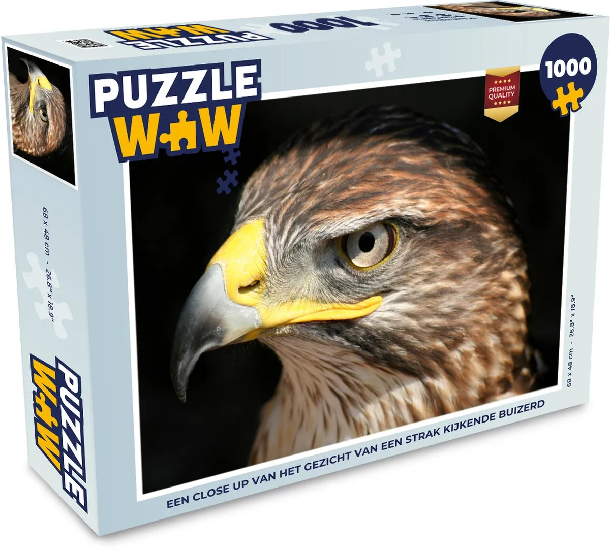 PuzzleWow Buizerd Legpuzzel 1000 Stuks - Multicolor