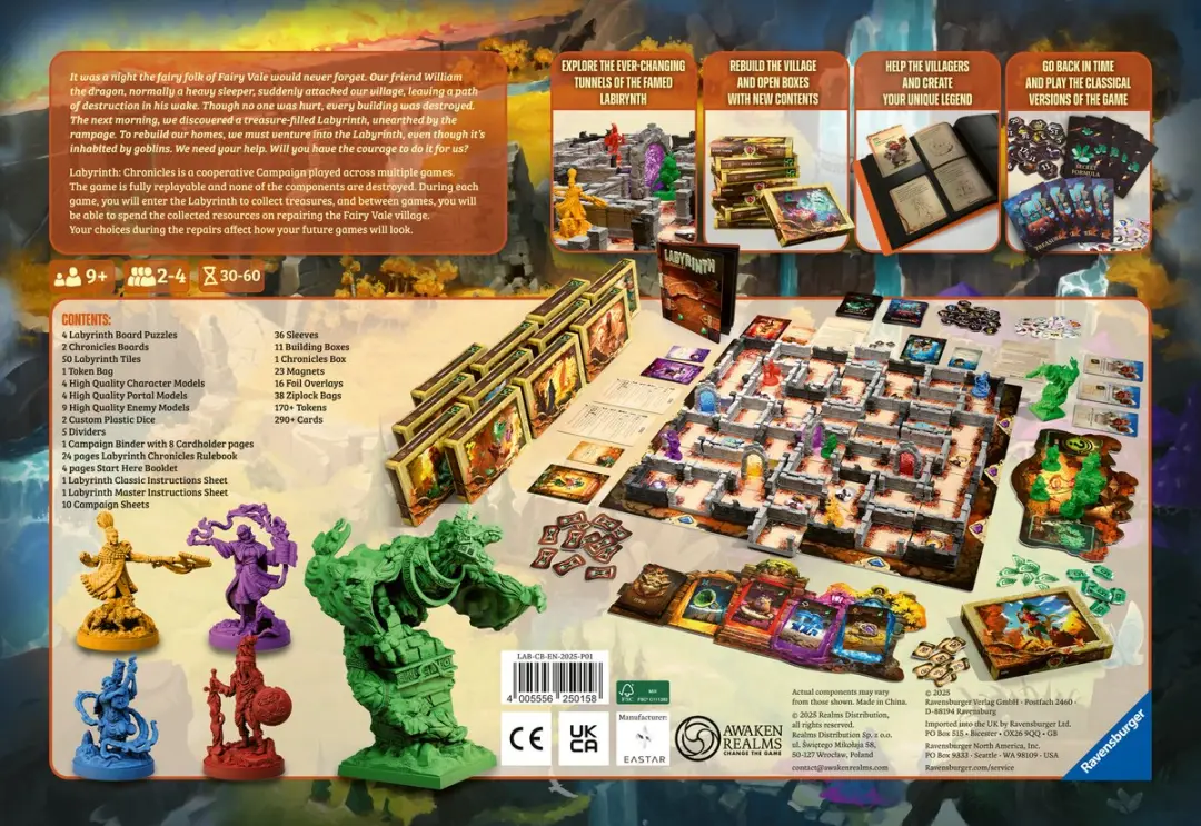 Ravensburger Labyrinth Chronicles Bordspel - 2-4 Spelers - Vanaf 9 Jaar