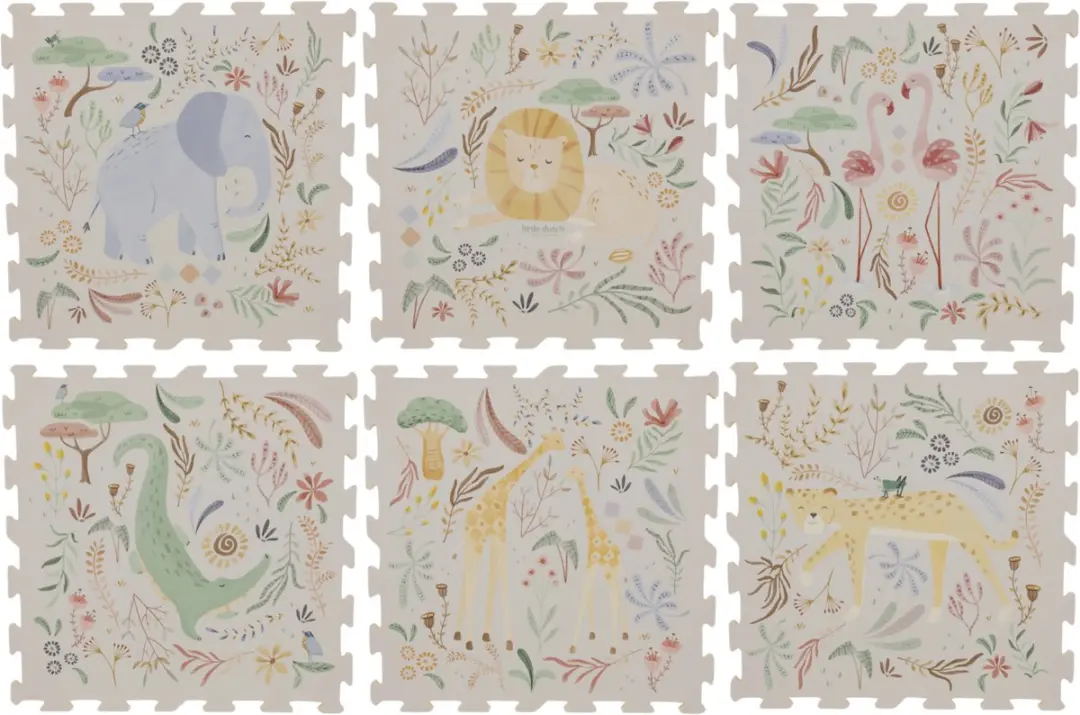 Little Dutch Safari Friends Foam Mat XL