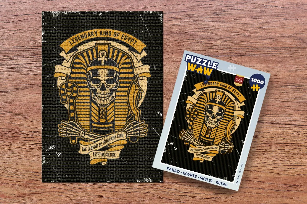 PuzzleWow Farao Legpuzzel 1000 Stuks - Multicolor