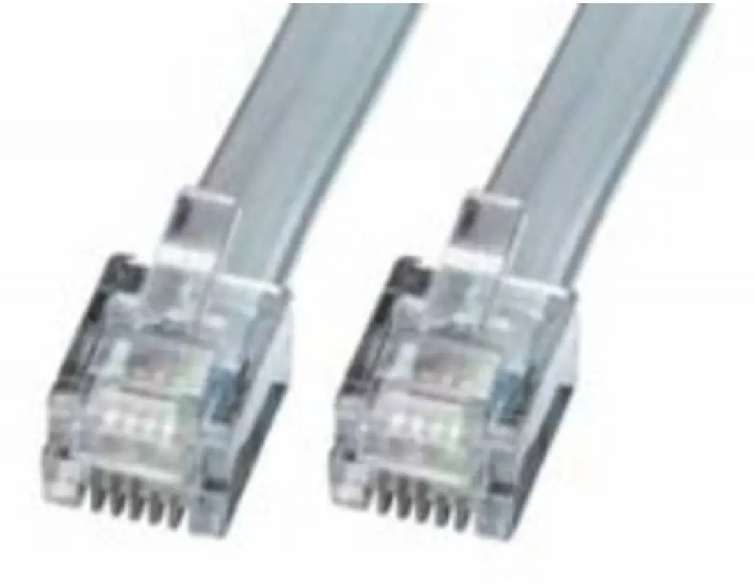 Lindy Telefoon Aansluitkabel RJ12 6p6c - 50m Grijs