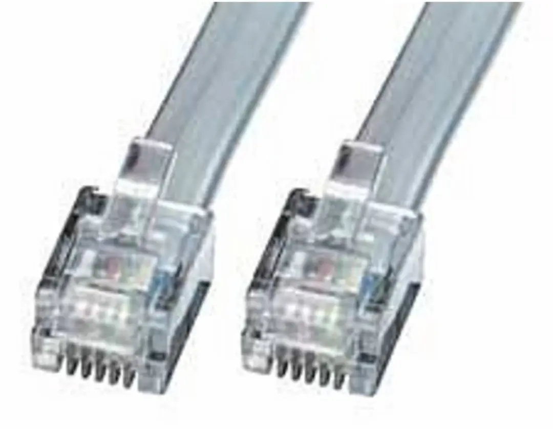 Lindy Telefoon Aansluitkabel RJ12 6p6c - 50m Grijs