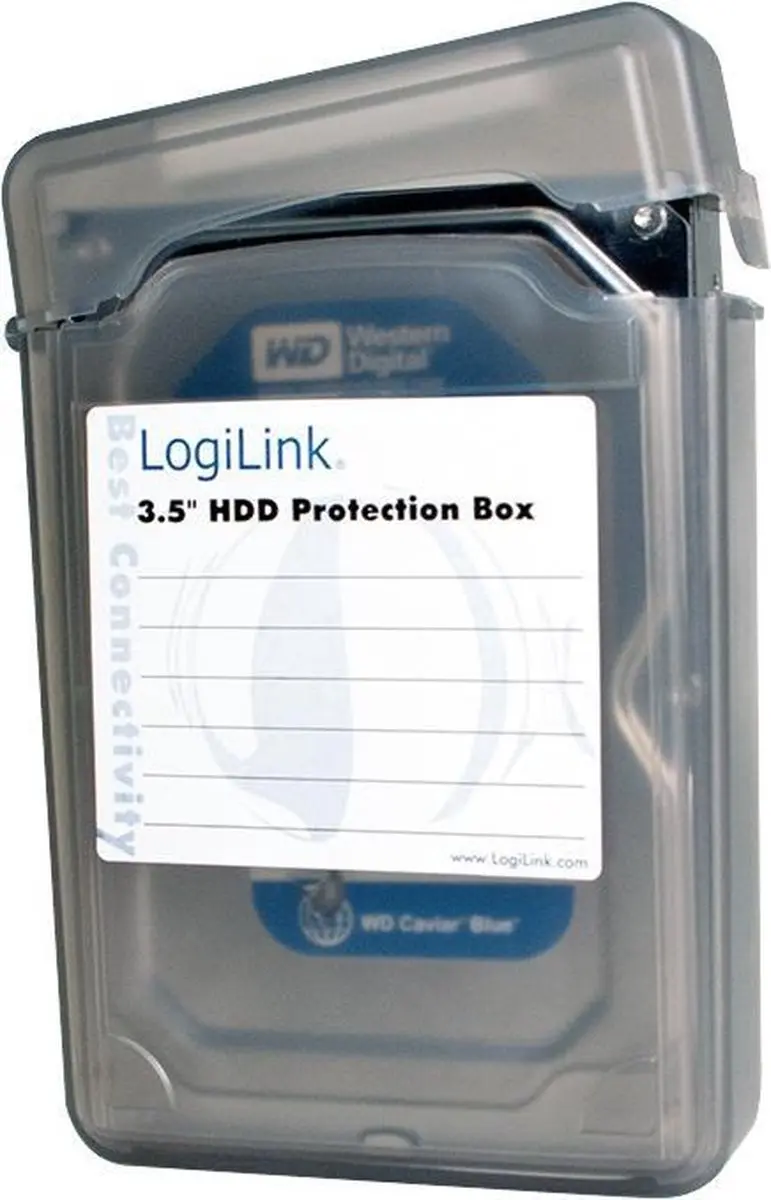 Logilink UA0133B Beschermbox 3,5" HDD - Afsluitbaar - Zwart - afbeelding 2 van 3