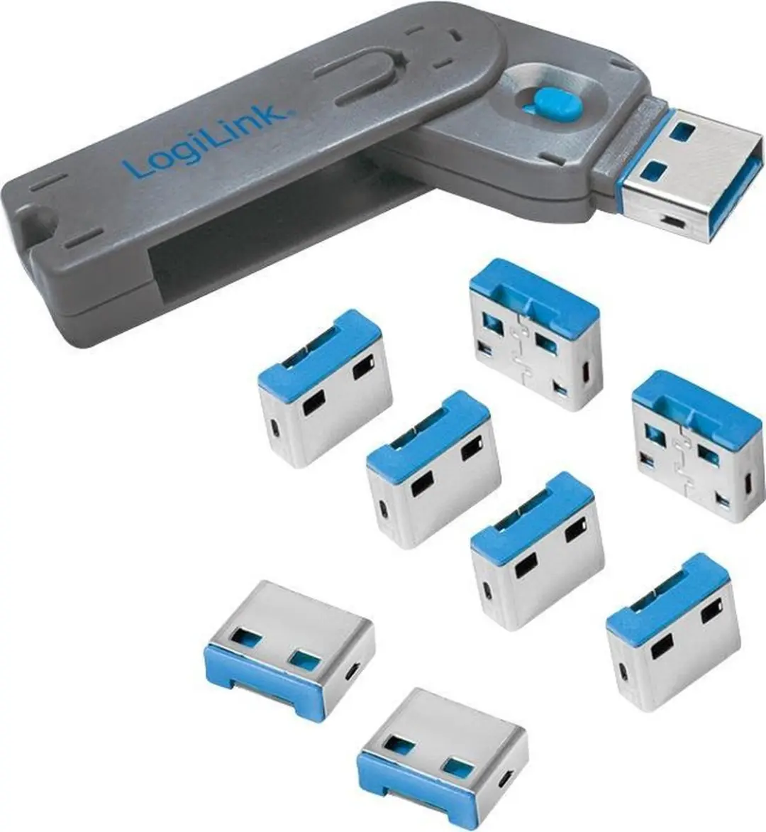 Logilink AU0045 USB-A Poortslotset 8 Stuks