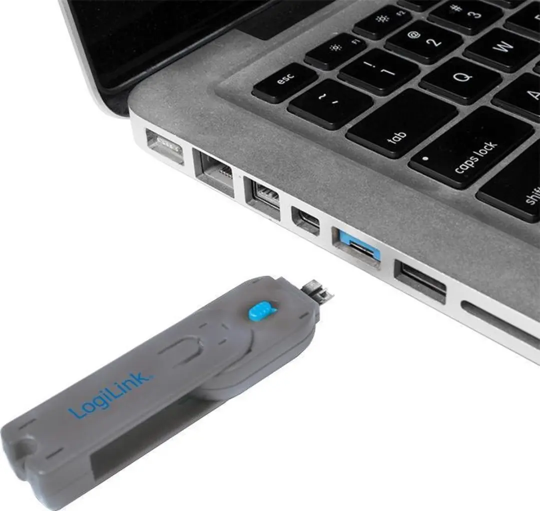 Logilink AU0045 USB-A Poortslotset 8 Stuks - Blauw/Grijs - afbeelding 2 van 5