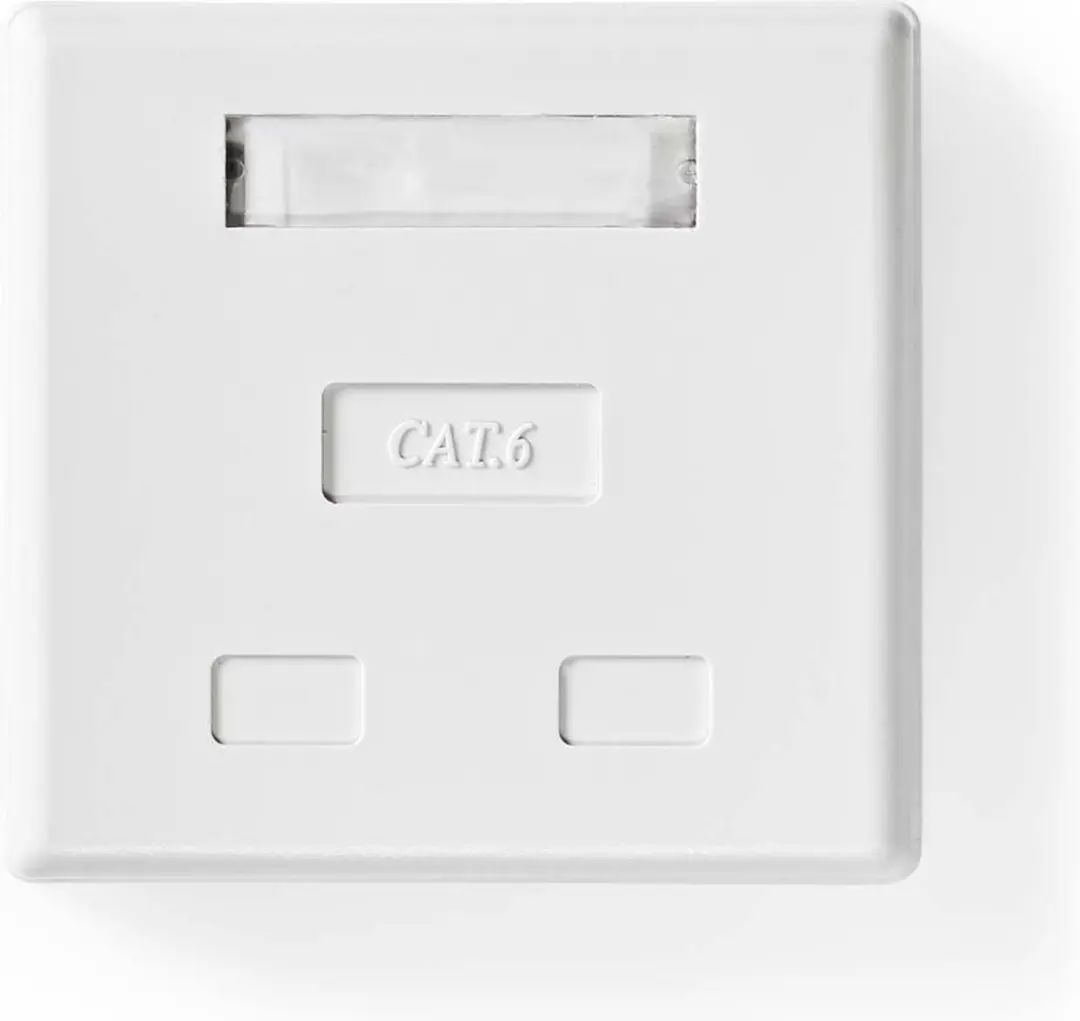 Nedis Netwerk Wanddoos 2x UTP CAT6 - Goud - Wit - afbeelding 6 van 6