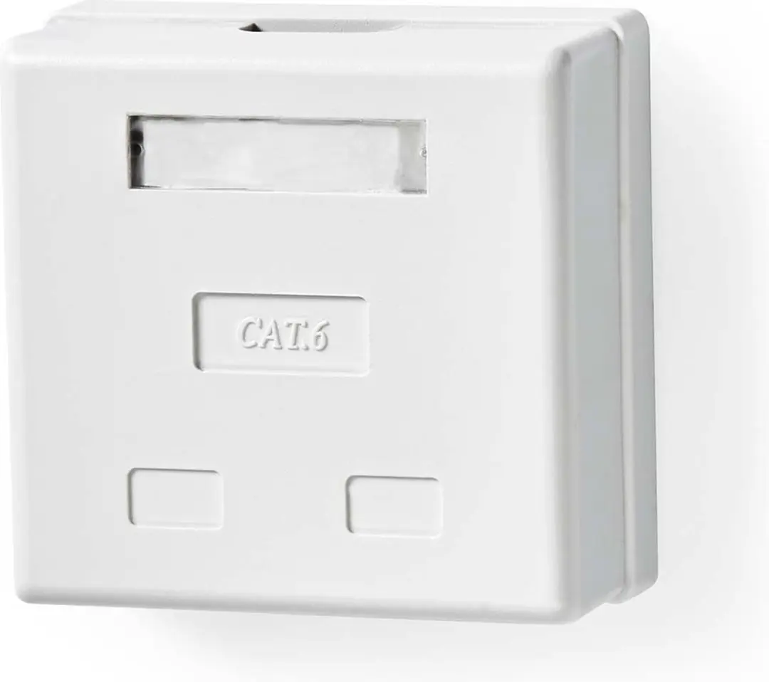 Nedis Netwerk Wanddoos 2x UTP CAT6 - Goud - Wit - afbeelding 4 van 6