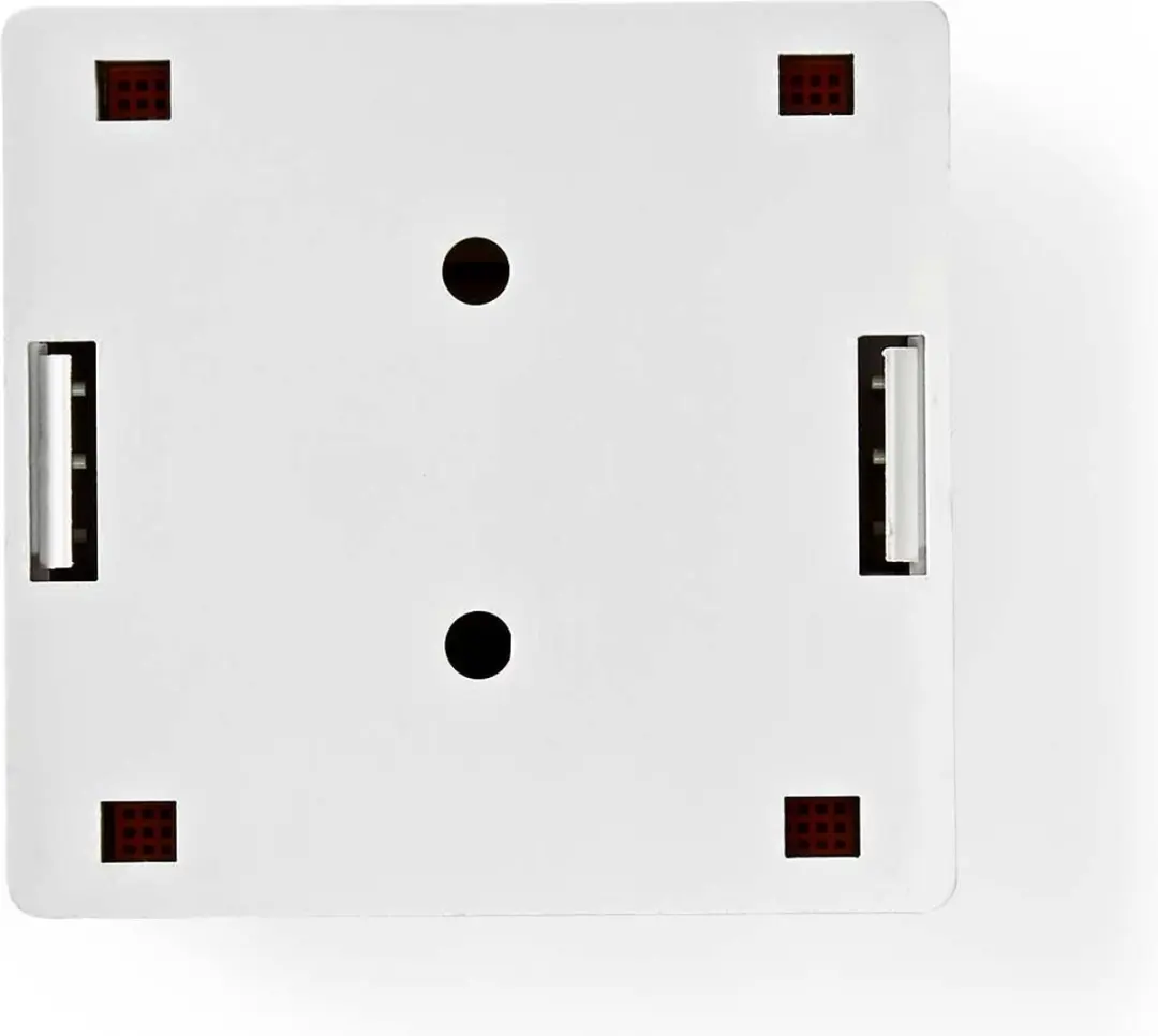 Nedis Netwerk Wanddoos 2x UTP CAT6 - Goud - Wit - afbeelding 3 van 6