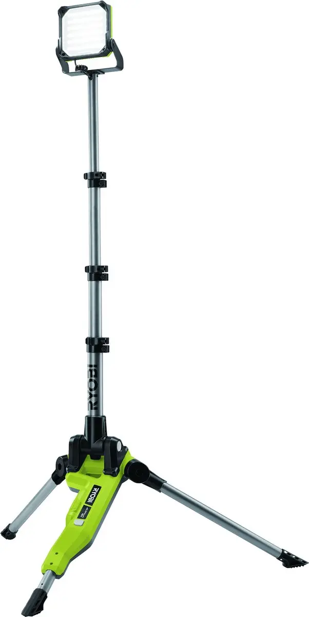 RYOBI ONE+ 18V Opvouwbare & Verstelbare LED Statief Schijnwerper