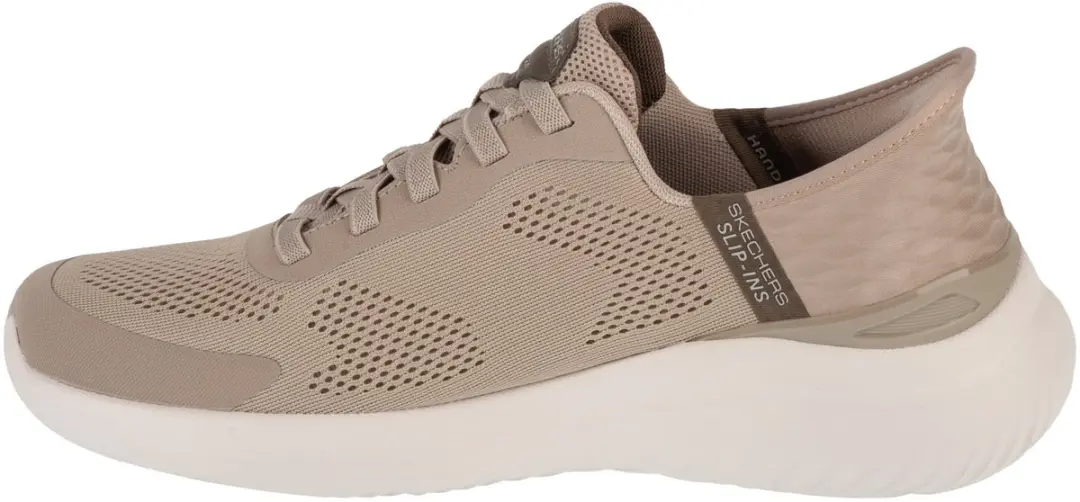 Skechers Slip-Ins Bounder 2.0 Sneakers 232459-TPE - Grijs/Wit - afbeelding 4 van 6