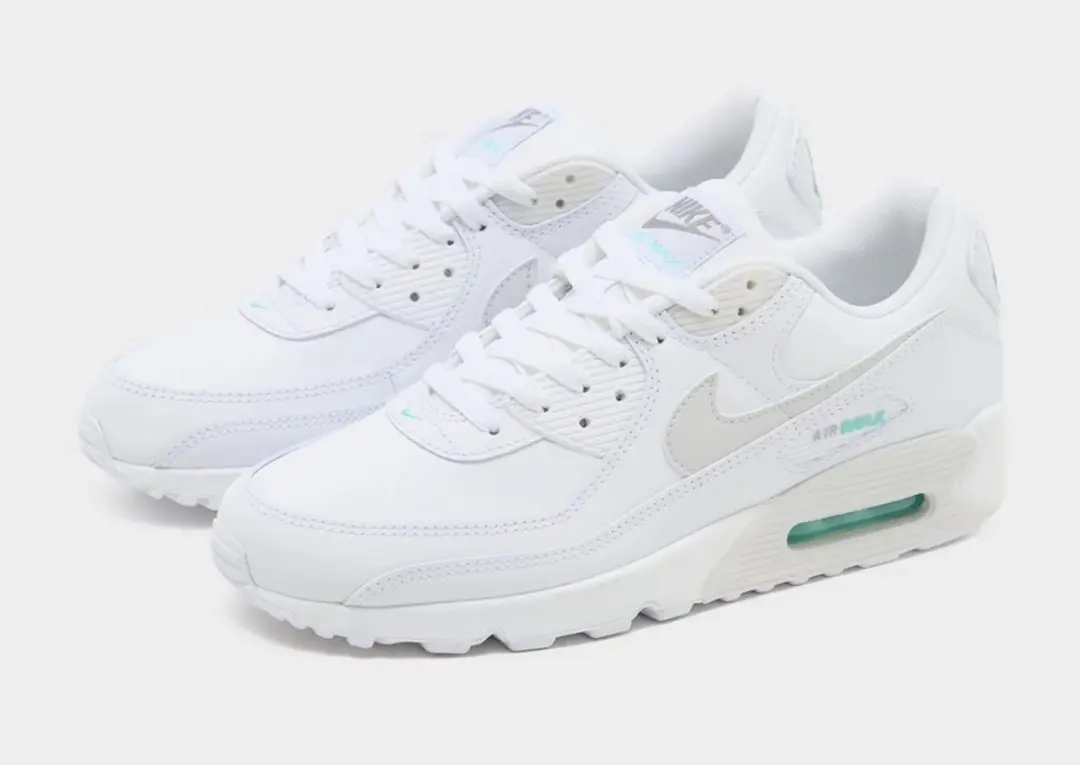 Nike Air Max 90 Sneakers - Wit/Hyper Turquoise