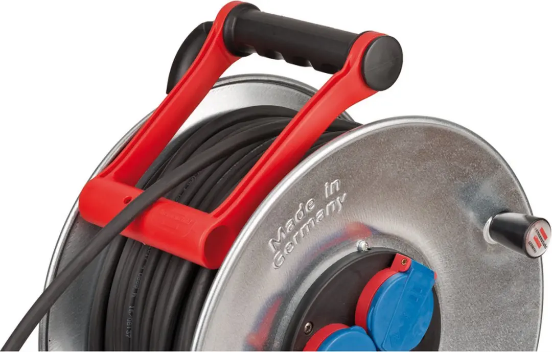Brennenstuhl Garant S IP44 Kabelhaspel 50m - 3 Stopcontacten - Zilver