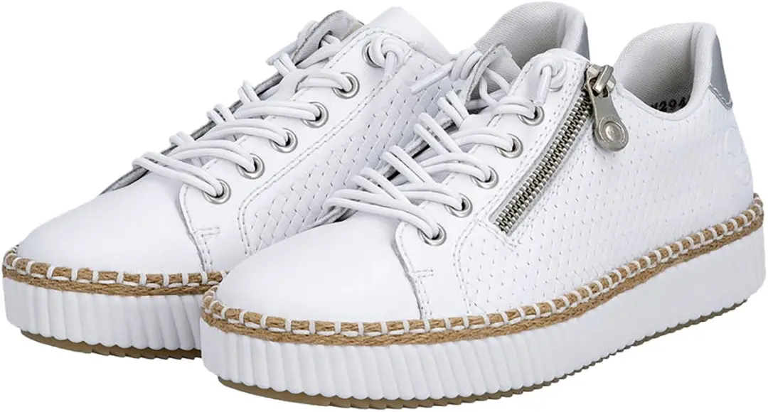 Lage sneakers van schapenleer