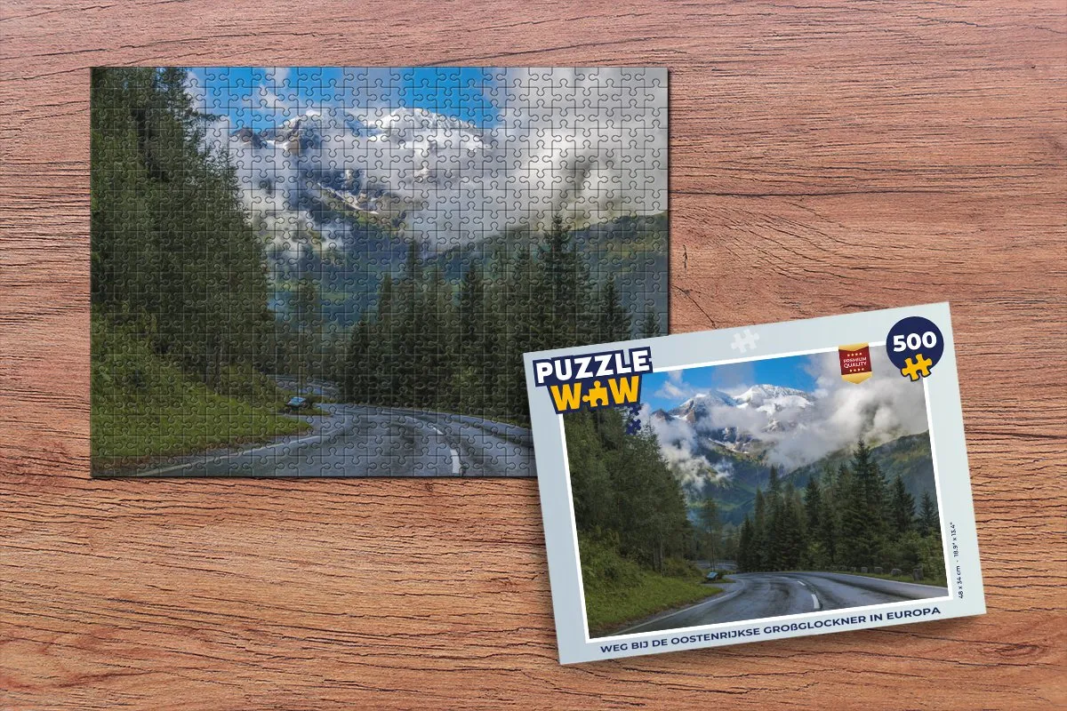 PuzzleWow Großglockner Legpuzzel 500 Stuks - Multicolor