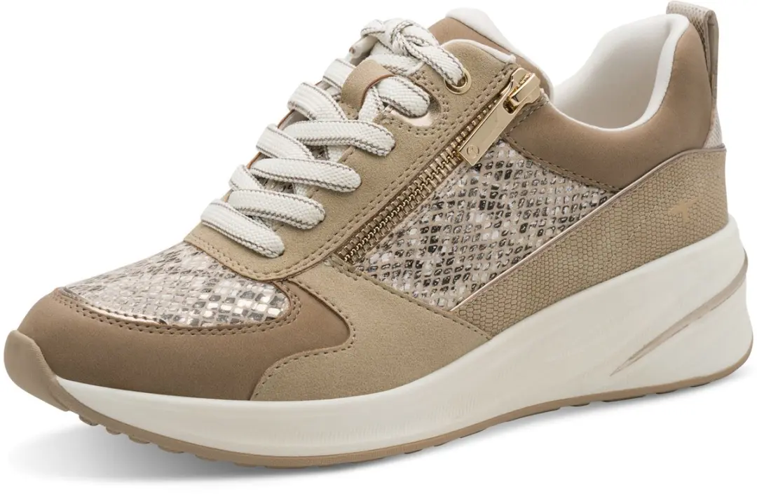 Tamaris Essentials Dames Sneakers 42 - Beige Snake - afbeelding 2 van 6