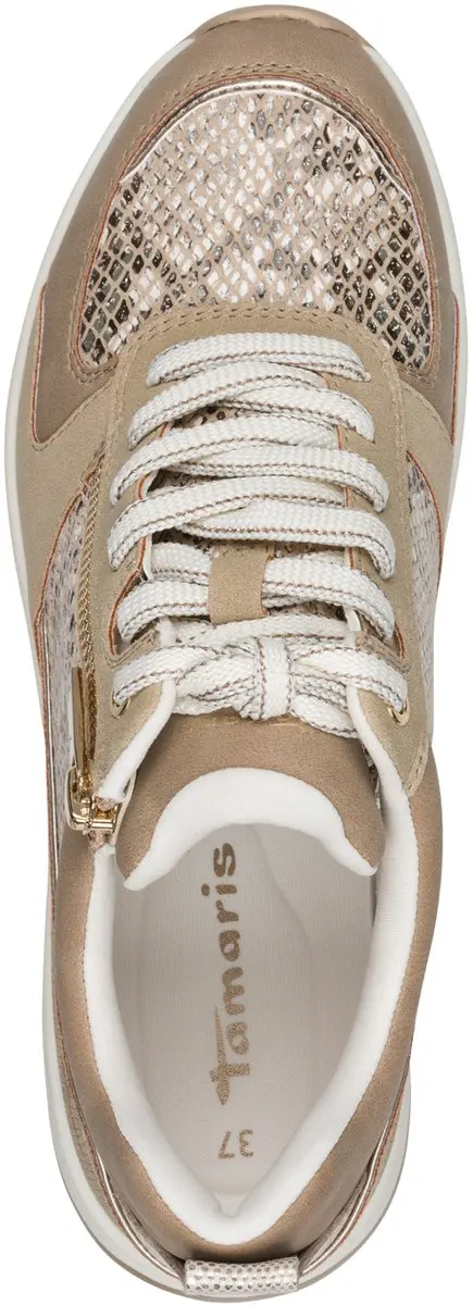Tamaris Essentials Dames Sneakers 42 - Beige Snake - afbeelding 3 van 6