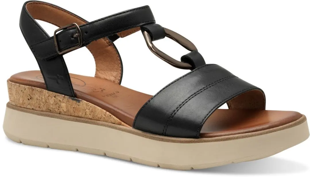 Tamaris WIDE FIT Dames Sandaaltje 8-88718-44 001 Wide Fit Maat: 38 EU