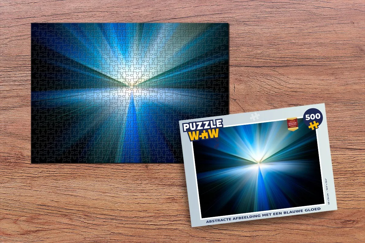 PuzzleWow Abstracte Afbeelding Legpuzzel 500 Stuks - Multicolor