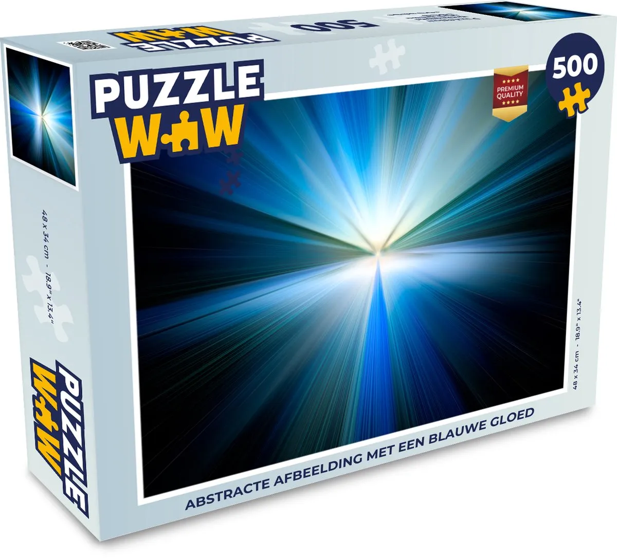 PuzzleWow Abstracte Afbeelding Legpuzzel 500 Stuks - Multicolor