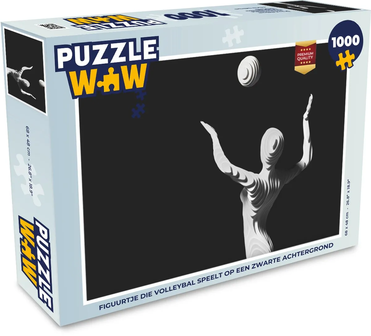 PuzzleWow Volleybal Legpuzzel 1000 Stuks - Multicolor