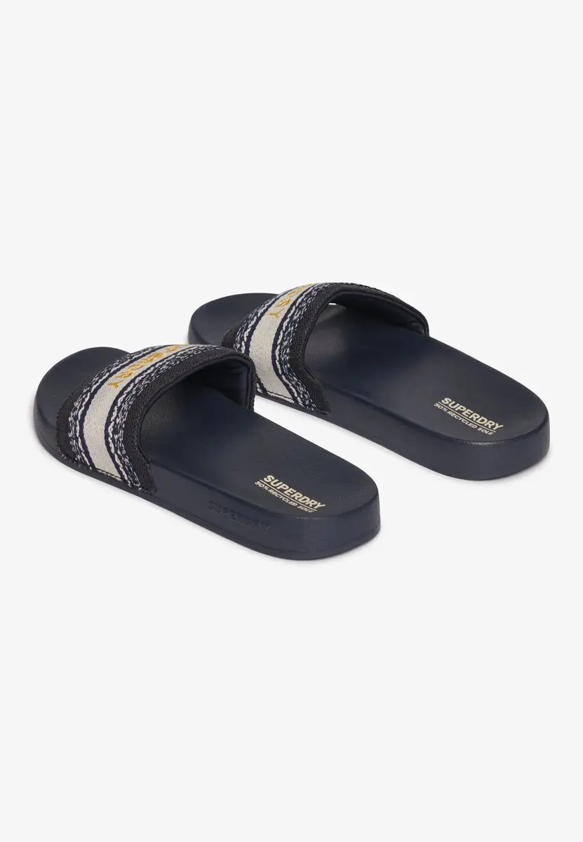 Superdry Vegan Weaving Badslippers Dames - 34 - Truest Navy - afbeelding 2 van 6