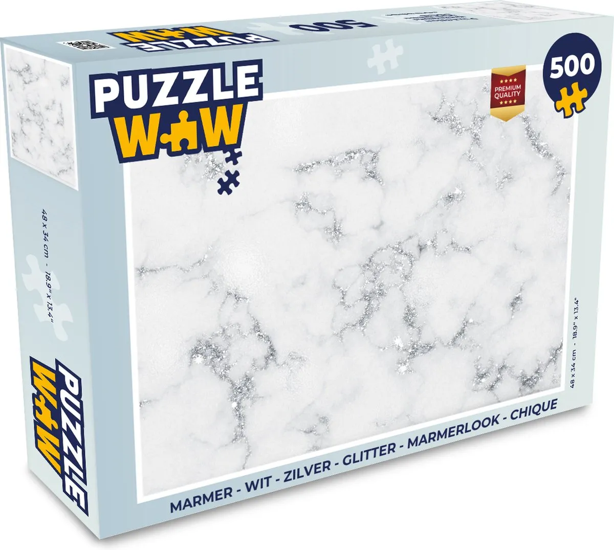 PuzzleWow Marmerlook Legpuzzel 500 Stuks - MPN 7450153810699