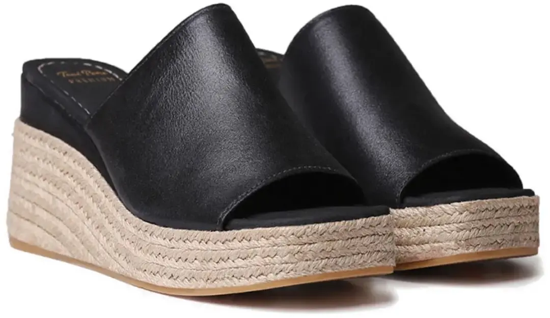 Dames espadrille zonder achterkant van suède met sleehak