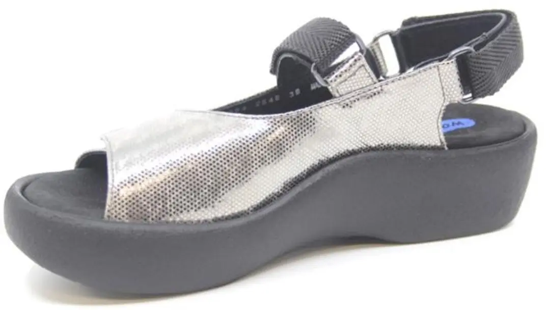 Wolky Women Jewel Shimmer Sandaal - 37 - Grijs metallic - afbeelding 2 van 2