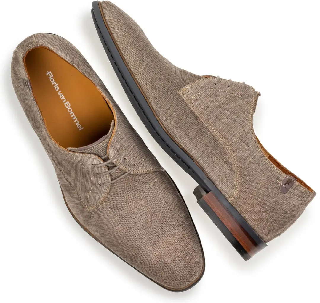 Floris van Bommel SFM-30295-22-01 Heren Veterschoen - Taupe - 44.5 - afbeelding 4 van 6