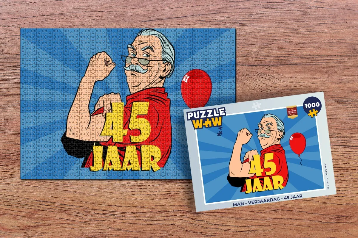 PuzzleWow Verjaardag Legpuzzel 1000 Stuks - Multicolor