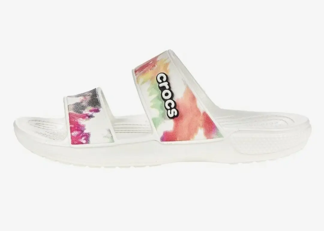 Crocs Classic Tiedye Graphic Wit/Multi Maat 42/43 US M9/W11