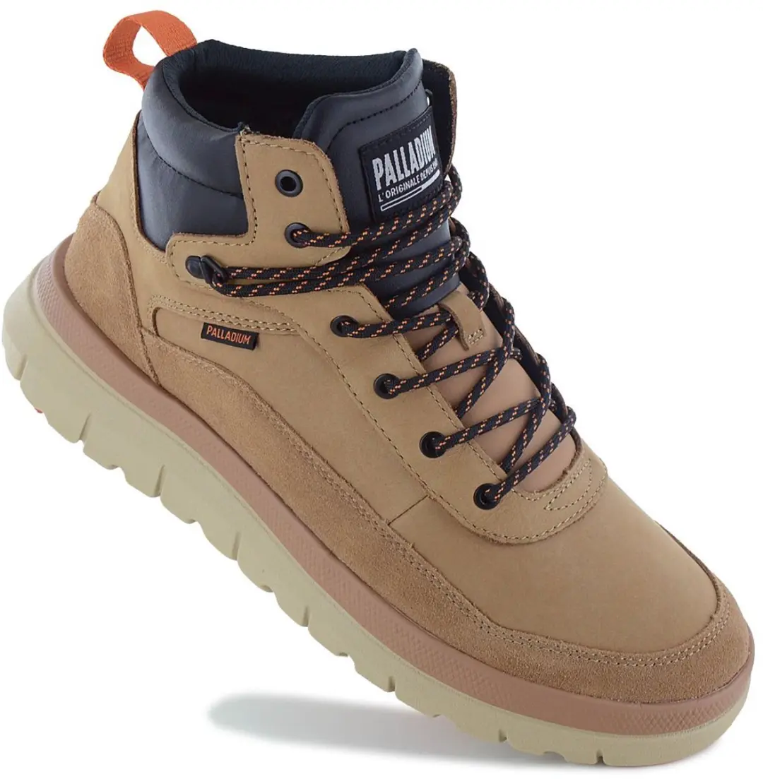 Palladium Pallaflex Cuff M Heren Sneakers - Bruin - Maat 45 - afbeelding 6 van 6