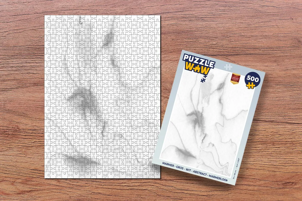 PuzzleWow Marmerlook Legpuzzel 500 Stuks - Multicolor