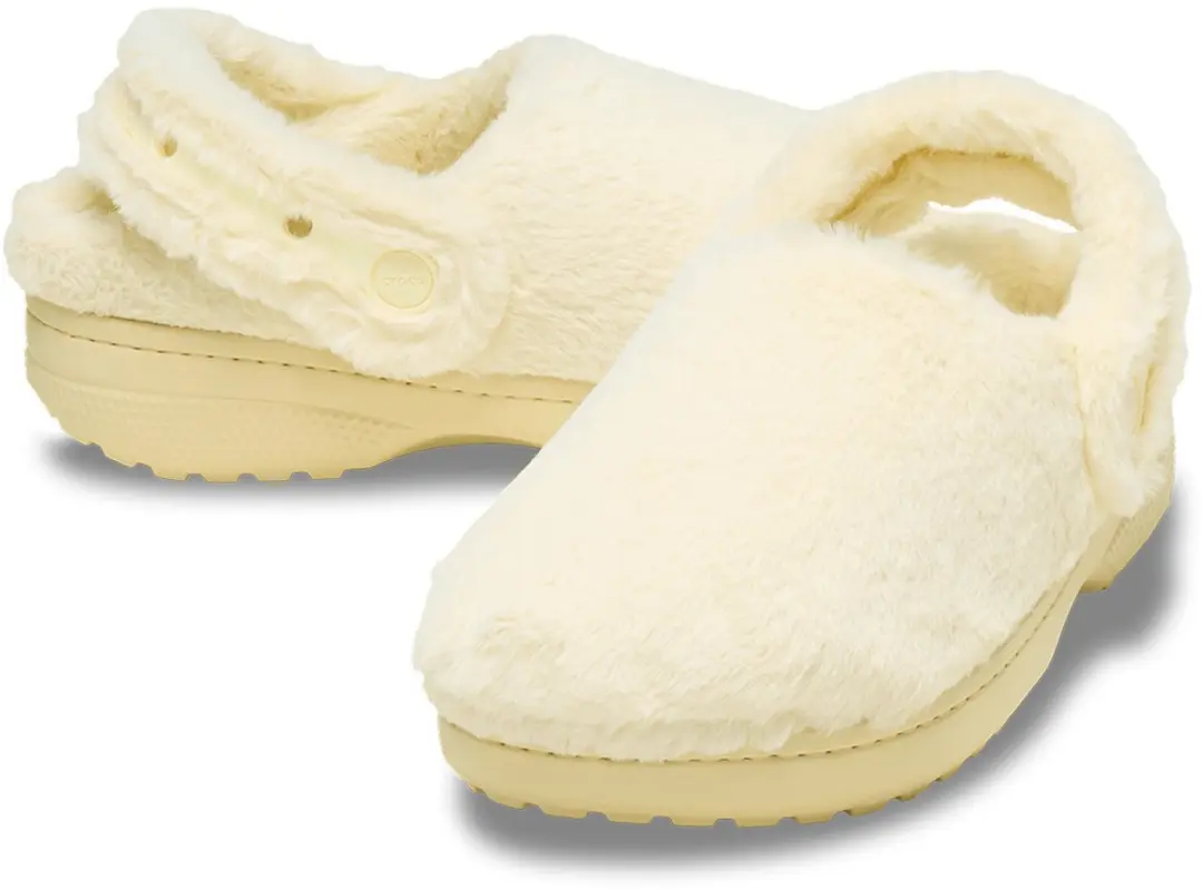 Crocs Classic Unfurgettable Instappers - 37/38 - Crème/Lichtgeel