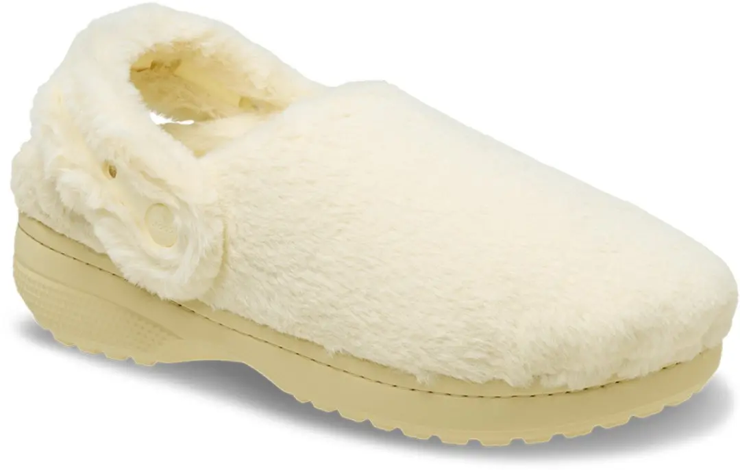 Crocs Classic Unfurgettable Instappers - 37/38 - Crème/Lichtgeel