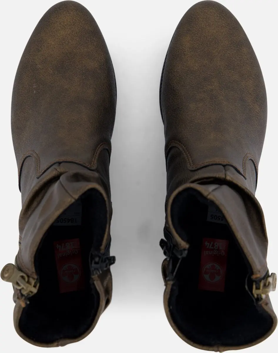 Rieker Enkellaarsjes 184505 - Bruin - Maat 40