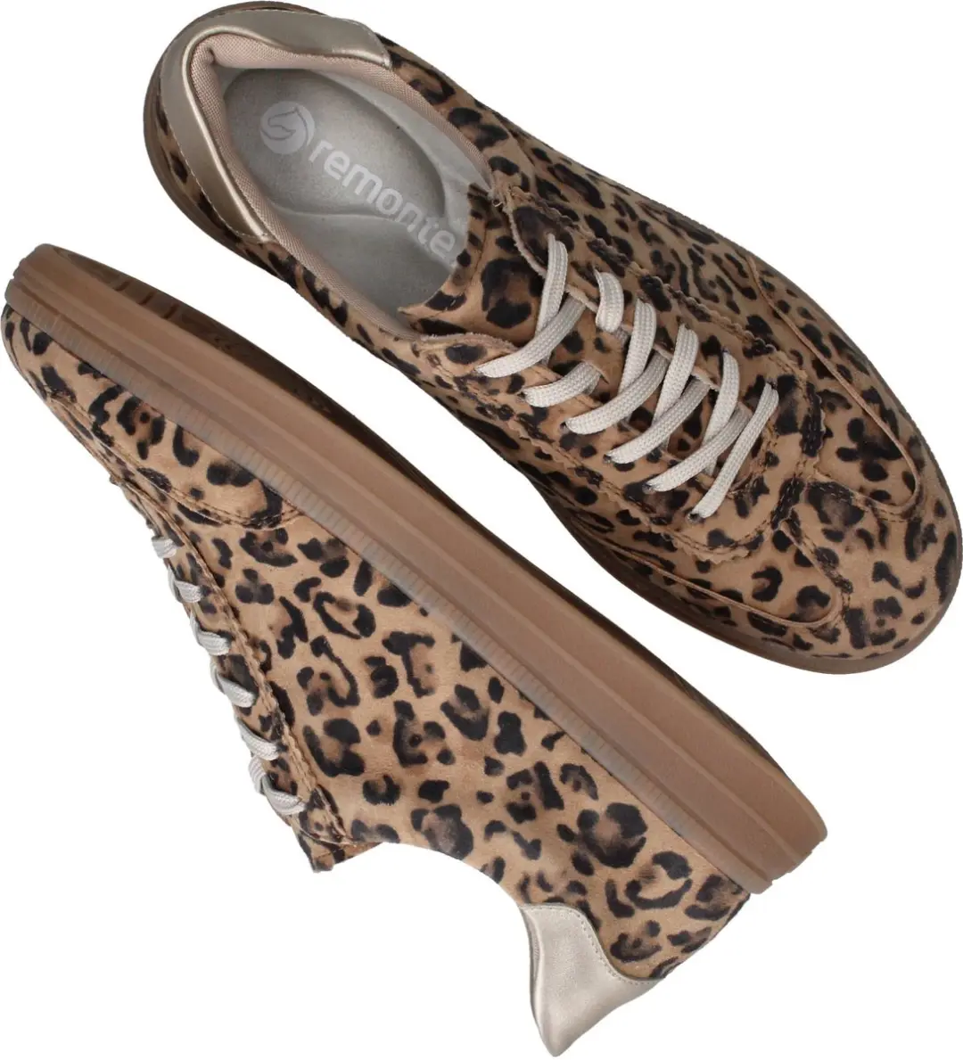 Remonte Sneakers nubuck vtr 4581 4 - Bruin - afbeelding 5 van 6