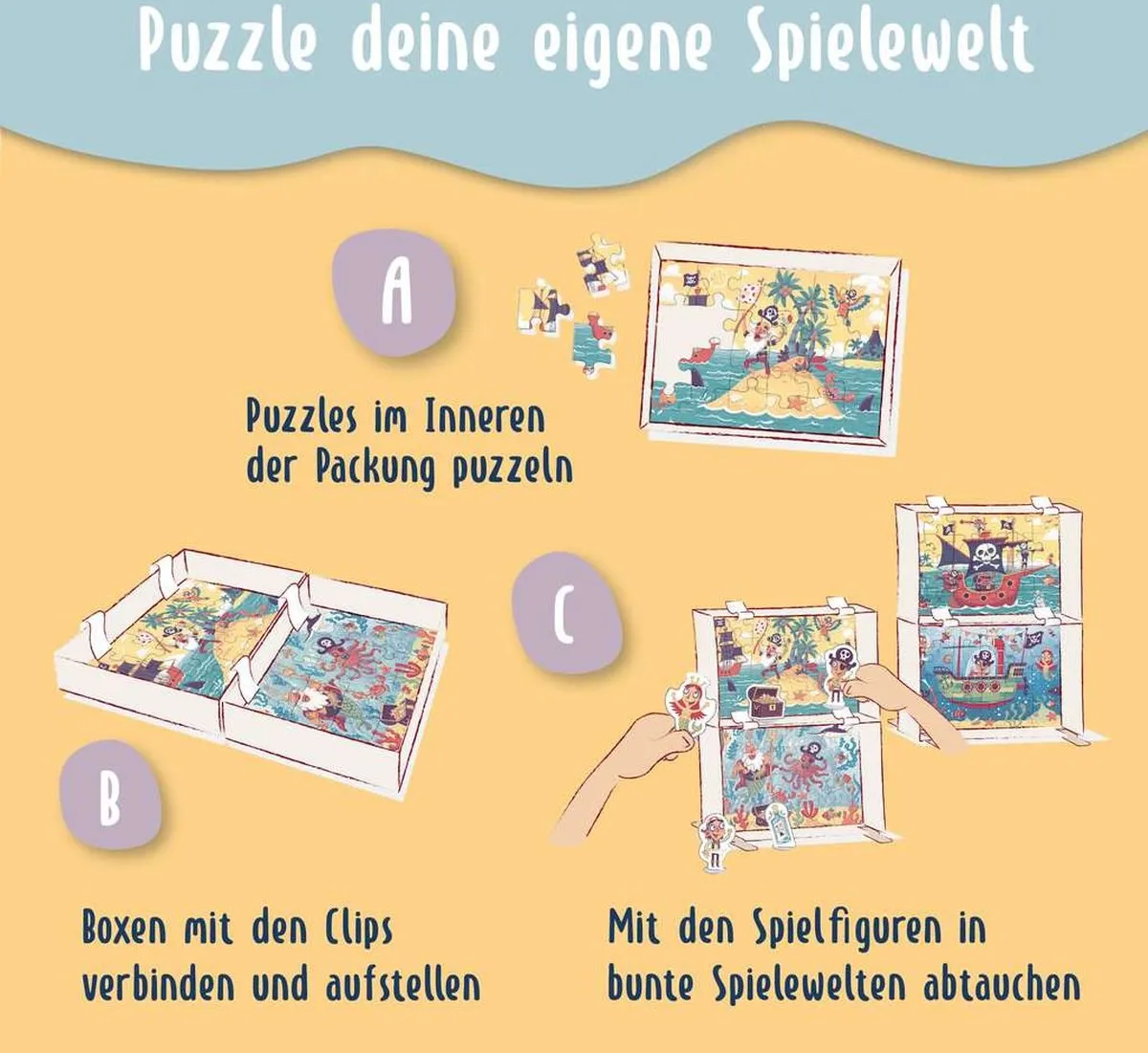 Ravensburger Puzzle & Play Safari Legpuzzel 48 Stuks - Multicolor