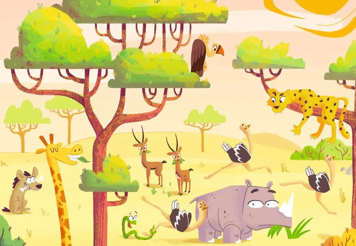 Ravensburger Puzzle & Play Safari Legpuzzel 48 Stuks - Multicolor