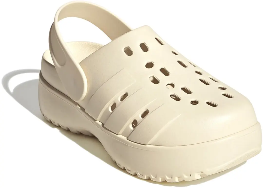 Adidas Adilette Platform Clogs NQX81 - Dames - Wit - afbeelding 4 van 6